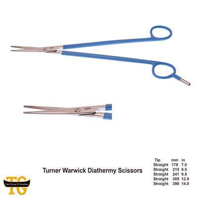 Turner Warwick Scissors, electrosurgical instruments, TGI's own catalog photograph