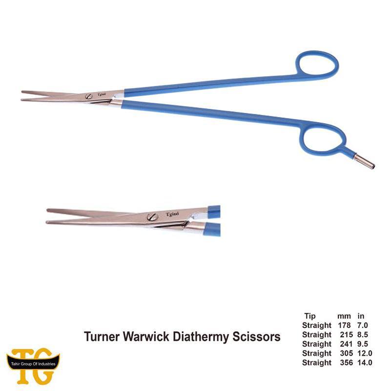 Turner Warwick Scissors, electrosurgical instruments, TGI's own catalog photograph