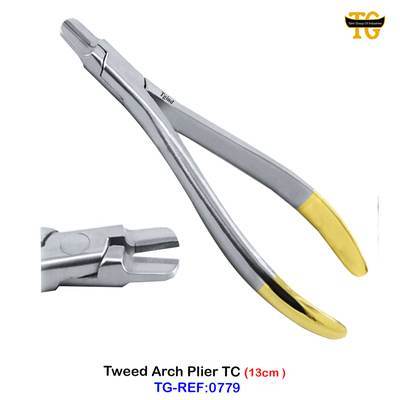 Tweed Arch Plier TC, dental instruments, TGI's own catalog photograph