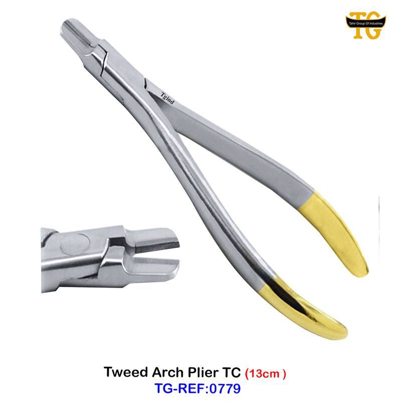 Tweed Arch Plier TC, dental instruments, TGI's own catalog photograph