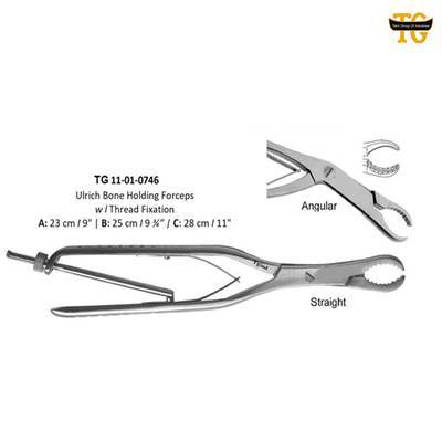 Ulrich Bone Holding Forceps, orthopedic instruments, TGI's own catalog photograph