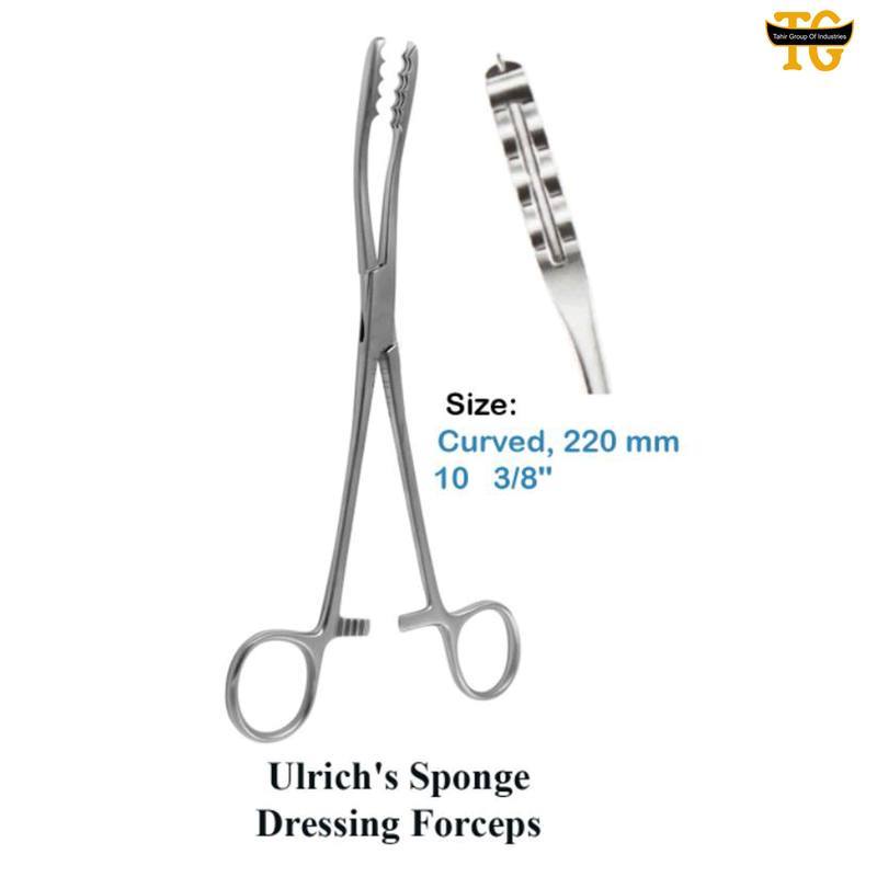 Ulrich's Sponge Dressing Forceps, surgical instruments, TGI's own catalog photograph