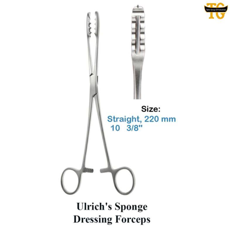 Ulrich's Sponge Dressing Forceps, surgical instruments, TGI's own catalog photograph