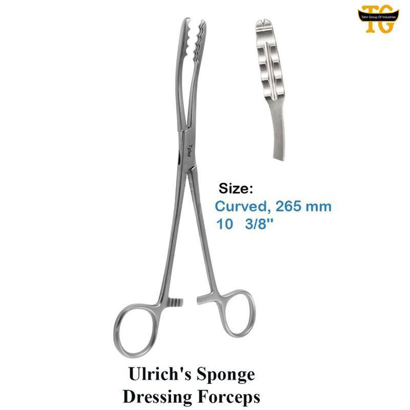 Ulrich's Sponge Dressing Forceps, surgical instruments, TGI's own catalog photograph