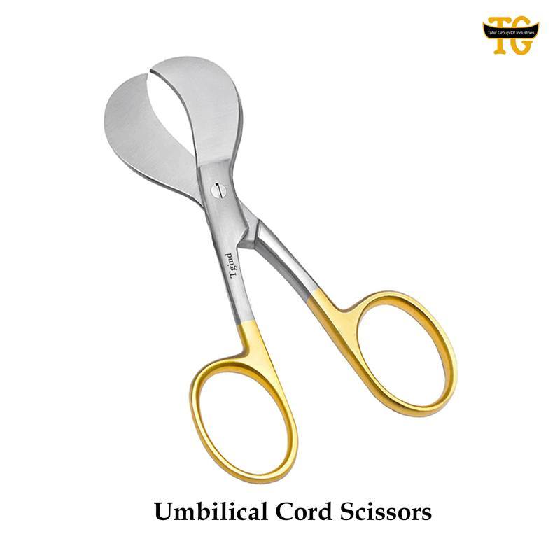 Umbilical Cord Scissors TC, surgical instruments, TGI's own catalog photograph