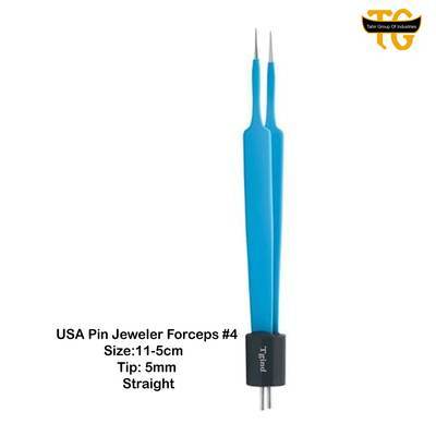 USA Pin Jeweler Forceps No. 4, electrosurgical instruments, TGI's own catalog photograph