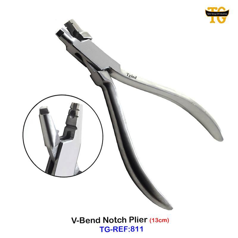V-Bend Notch Plier, dental instruments, TGI's own catalog photograph