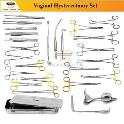 Vaginal Hysterectomy Surgery Set, gynecology instruments, TGI's own catalog photograph