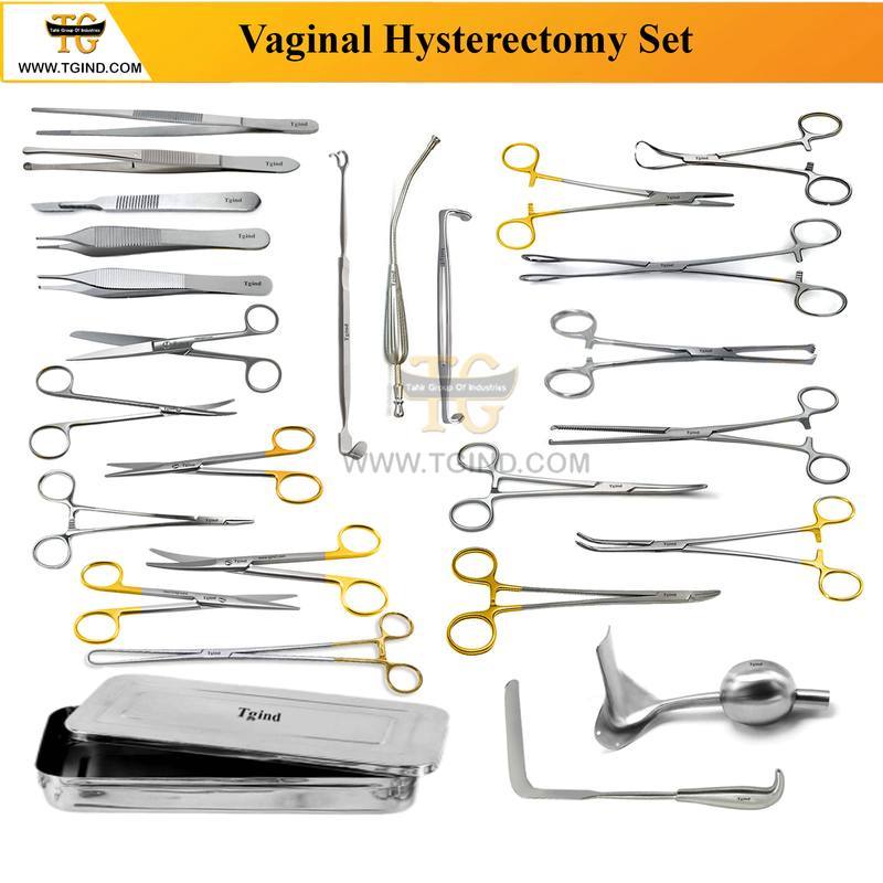 Vaginal Hysterectomy Surgery Set, gynecology instruments, TGI's own catalog photograph