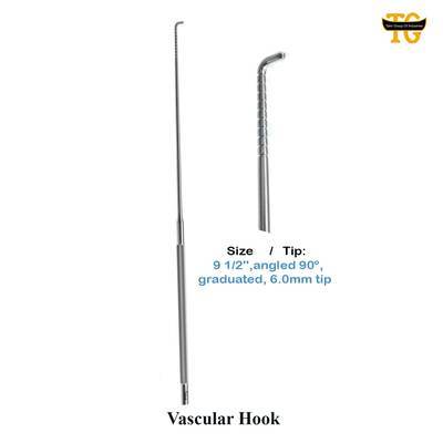 Vascular Hook, surgical instruments, TGI's own catalog photograph