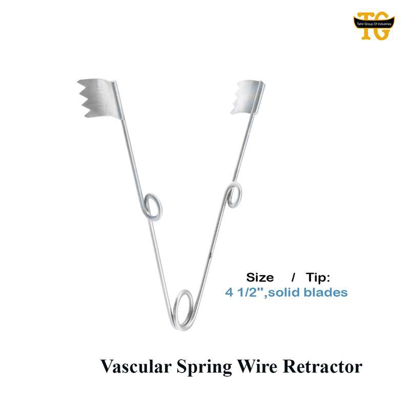 Vascular Spring Wire Retractor, surgical instruments, TGI's own catalog photograph