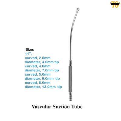 Vascular Suction Tube, surgical instruments, TGI's own catalog photograph