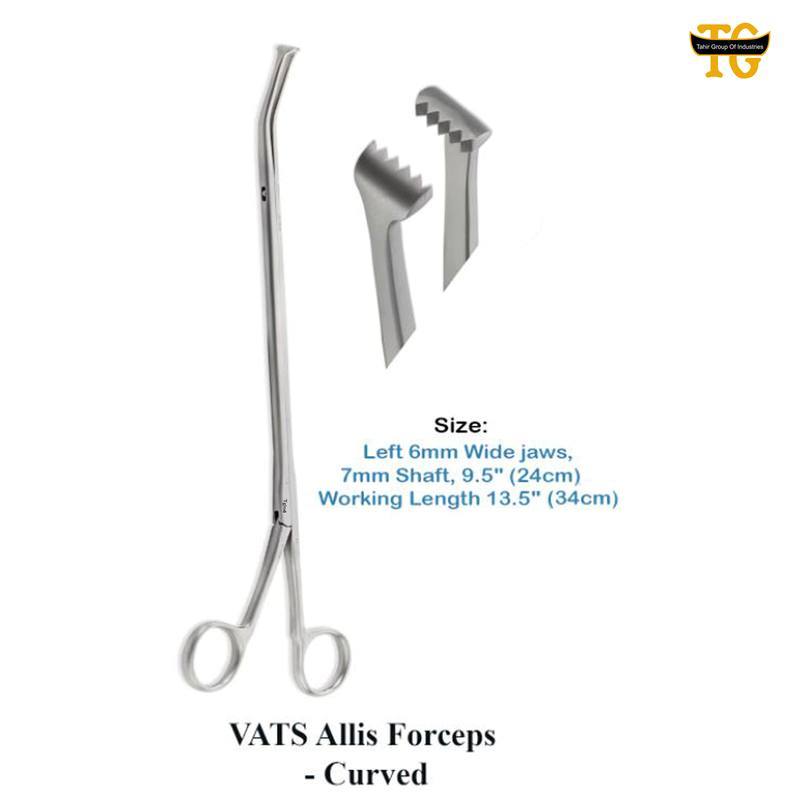 Vats Allis Forceps, surgical instruments, TGI's own catalog photograph