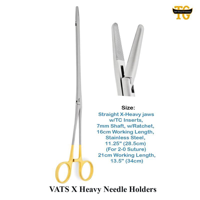Vats Heavy Needle Holder, surgical instruments, TGI's own catalog photograph