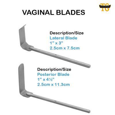 VAGINAL BLADES, surgical instruments, TGI's own catalog photograph