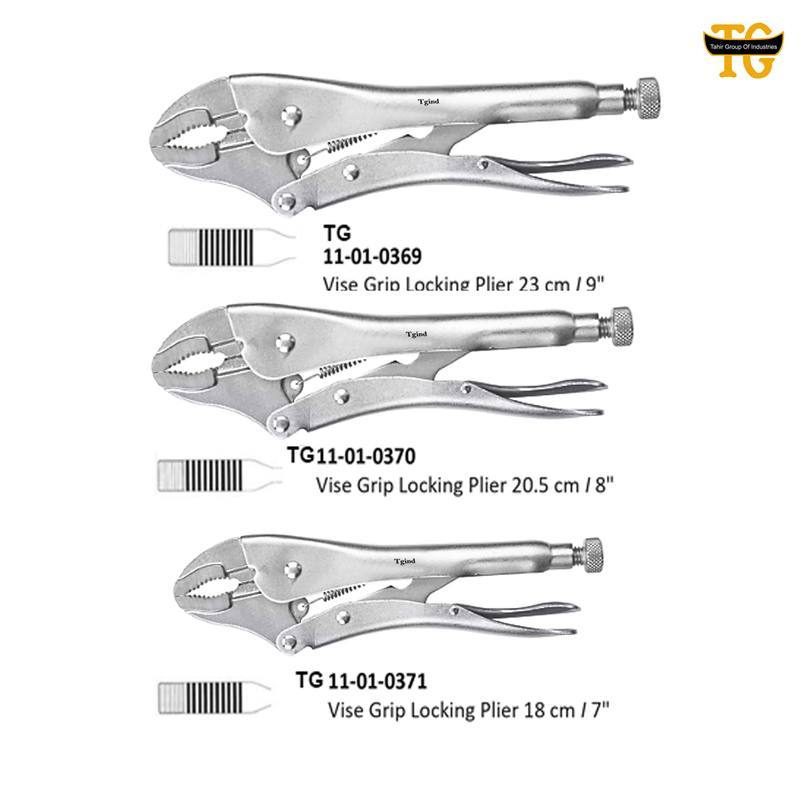 Vise Grip Locking Plier, orthopedic instruments, TGI's own catalog photograph