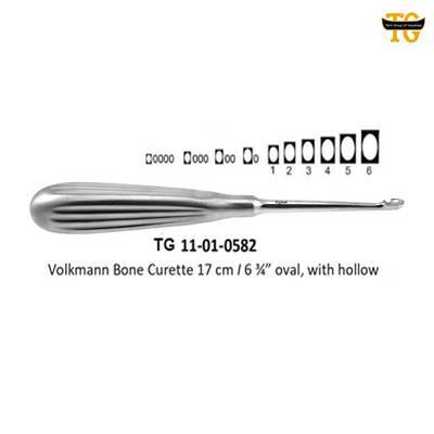 Volkmann Bone Curette, orthopedic instruments, TGI's own catalog photograph