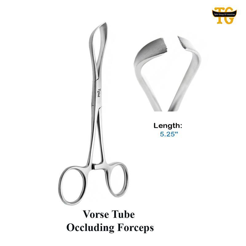 Vorse Tube Forceps, surgical instruments, TGI's own catalog photograph