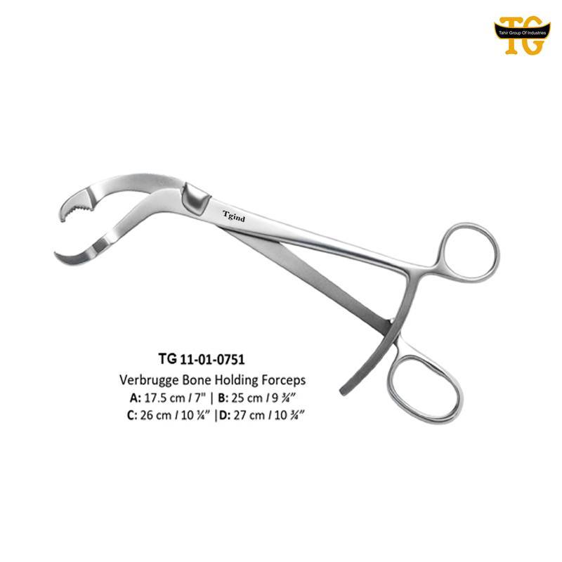 Verbrugge Bone Holding Forceps, orthopedic instruments, TGI's own catalog photograph