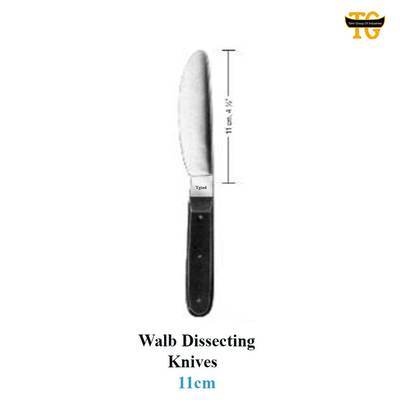 Walb Dissecting Knives, surgical instruments, TGI's own catalog photograph