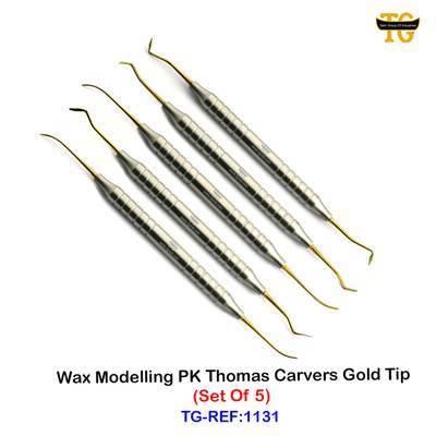 Wax Modeling PK Thomas Carvers Gold Tip, dental instruments, TGI's own catalog photograph