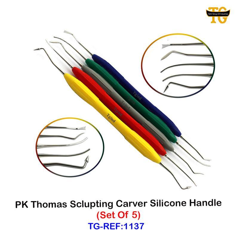 PK Thomas Sclupting Carver Silicone Handle, dental instruments, TGI's own catalog photograph