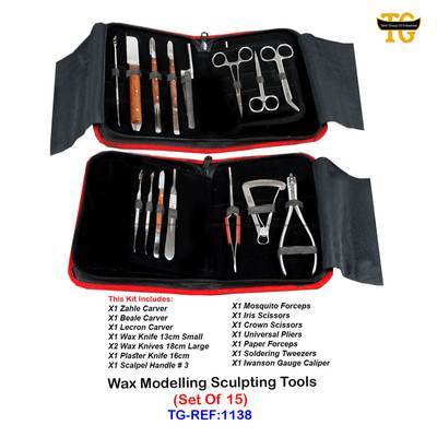 Wax Modeling Sculpting Tools, dental instruments, TGI's own catalog photograph