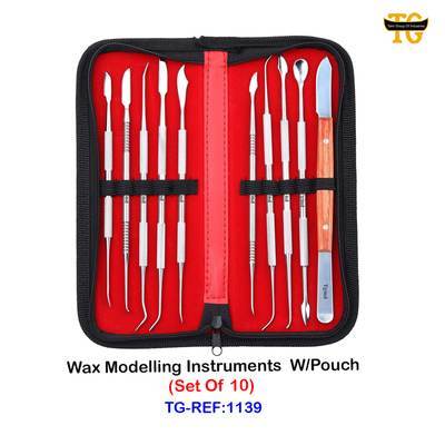 Wax Modeling Instruments W/Pouch, dental instruments, TGI's own catalog photograph