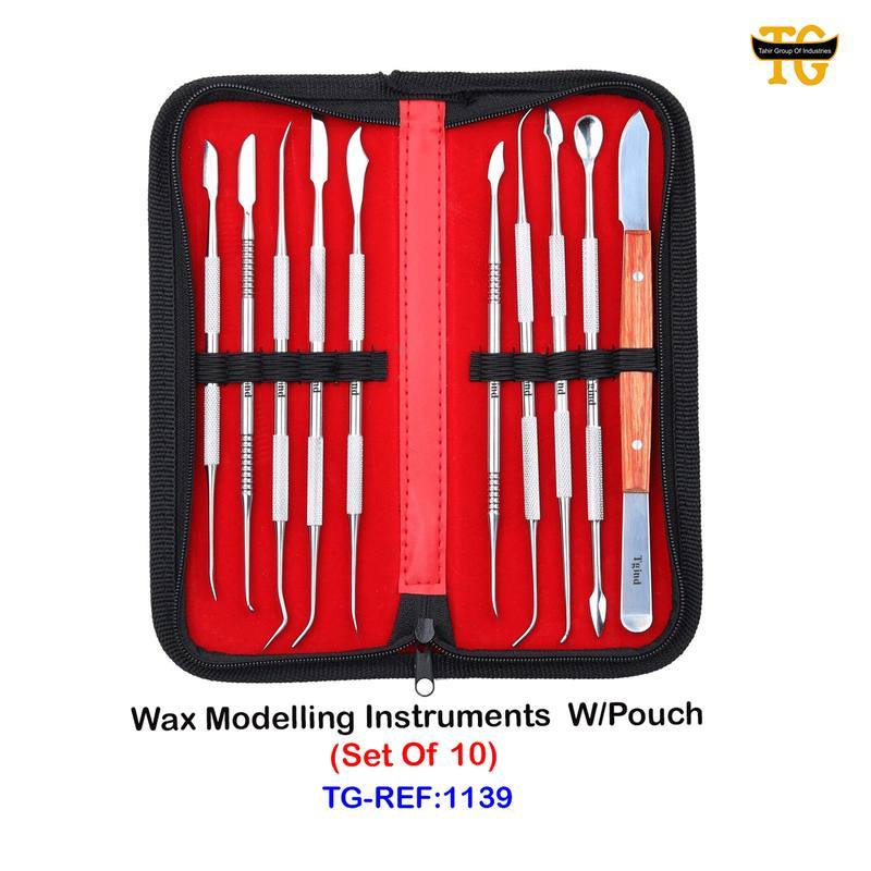 Wax Modeling Instruments W/Pouch, dental instruments, TGI's own catalog photograph