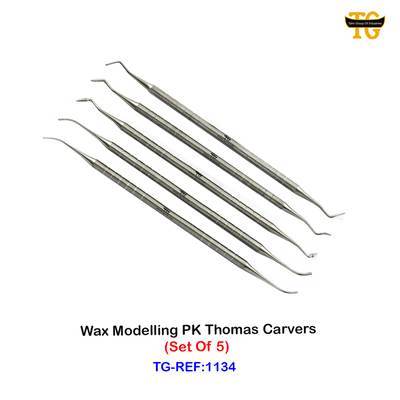 Wax Modeling PK Thomas Carvers (Set Of 5), dental instruments, TGI's own catalog photograph