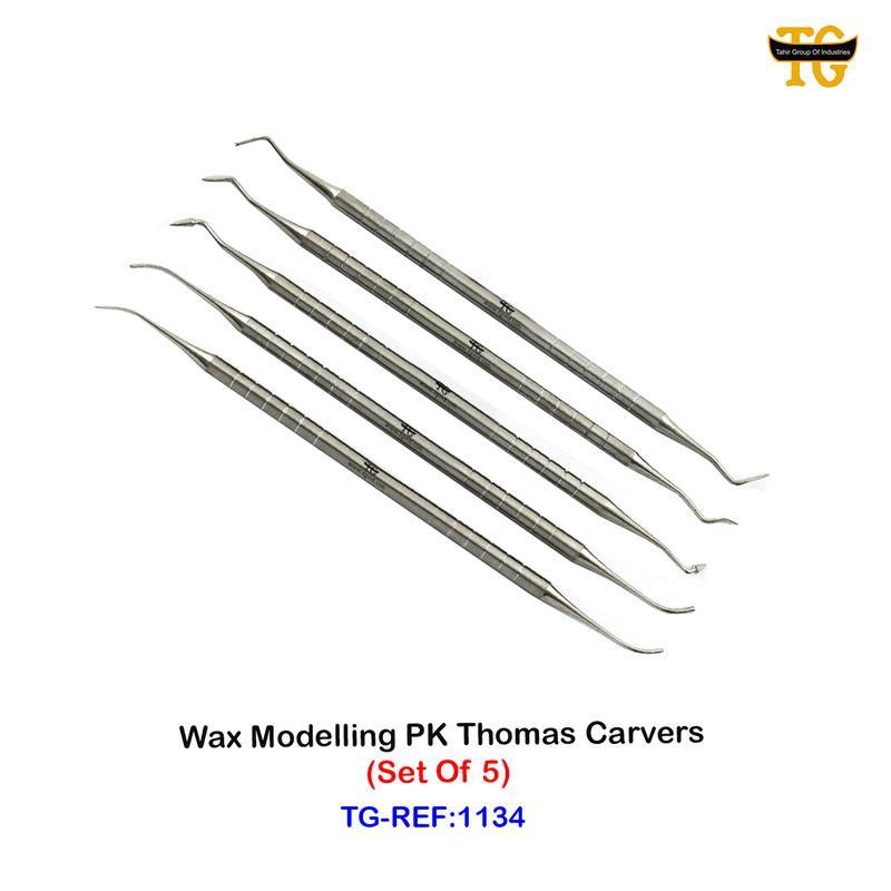 Wax Modeling PK Thomas Carvers (Set Of 5), dental instruments, TGI's own catalog photograph