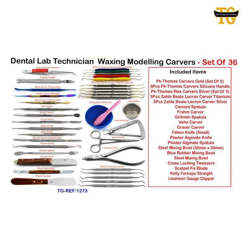 Wax Modeling Carver Kit, dental instruments, TGI's own catalog photograph
