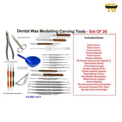 Wax Modeling Kit, dental instruments, TGI's own catalog photograph