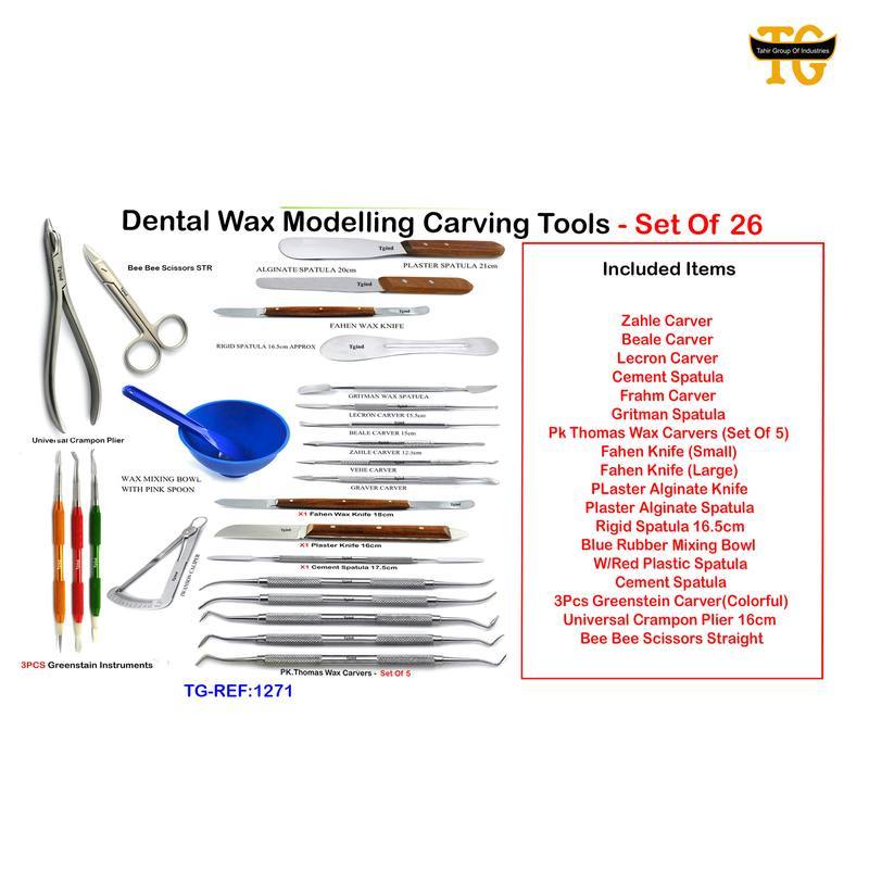 Wax Modeling Kit, dental instruments, TGI's own catalog photograph