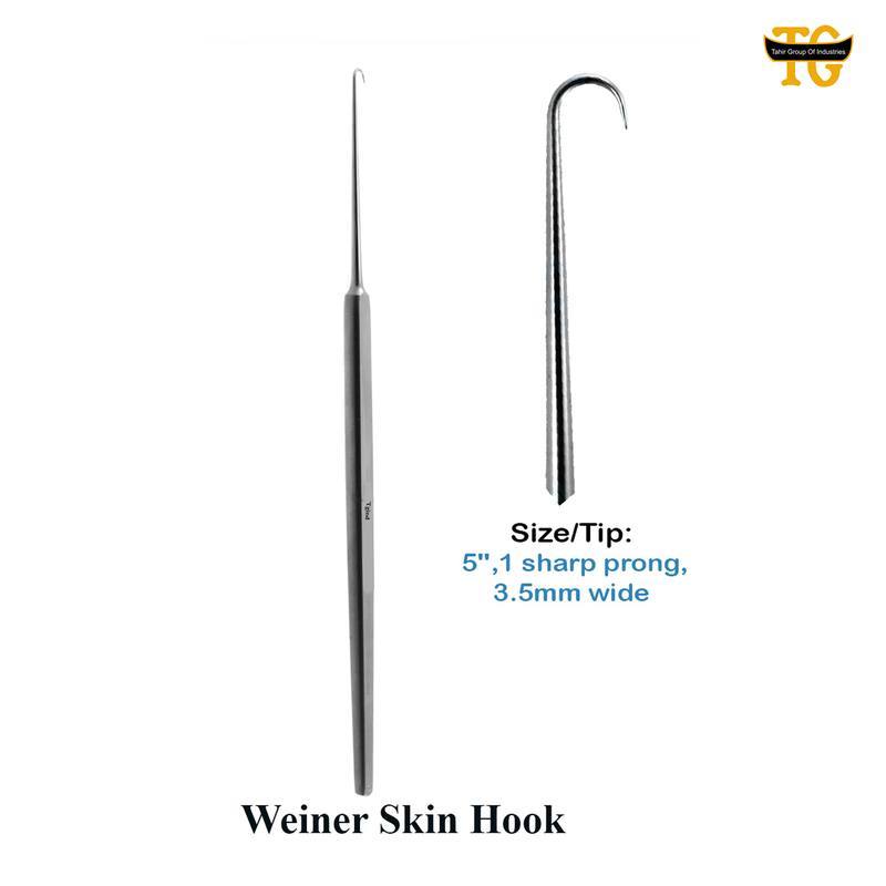 Wiener Skin Hook, surgical instruments, TGI's own catalog photograph