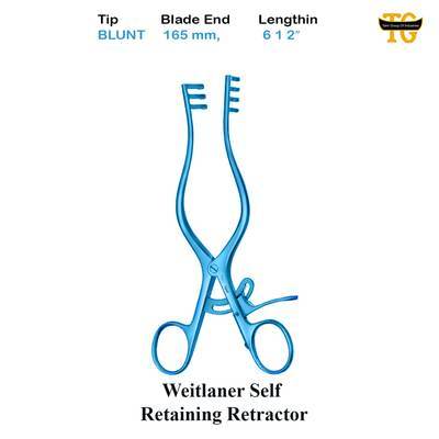 Weitlaner Retractor, surgical instruments, TGI's own catalog photograph