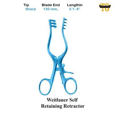 Weitlaner Retractor, surgical instruments, TGI's own catalog photograph
