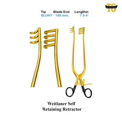 Weitlaner Retractor, surgical instruments, TGI's own catalog photograph