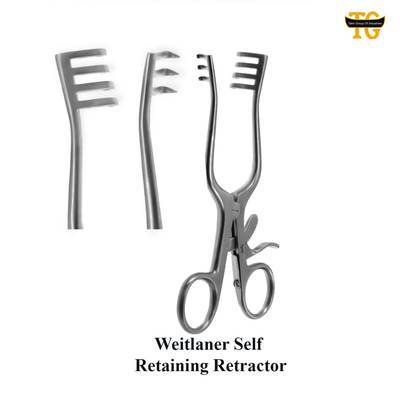 Weitlaner Retractor, surgical instruments, TGI's own catalog photograph