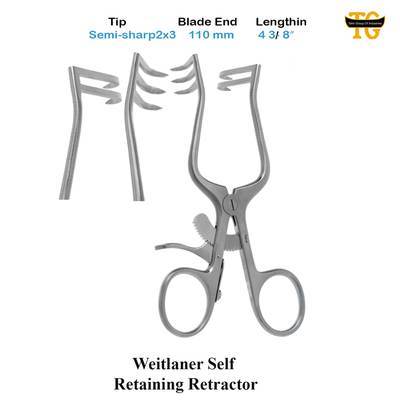 Weitlaner Retractor, surgical instruments, TGI's own catalog photograph