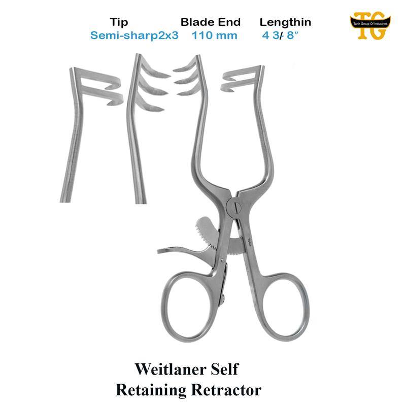 Weitlaner Retractor, surgical instruments, TGI's own catalog photograph
