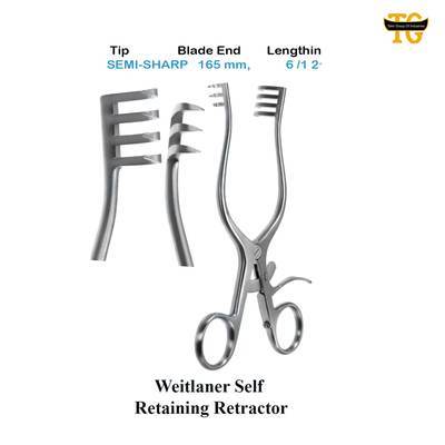 Weitlaner Retractor, surgical instruments, TGI's own catalog photograph