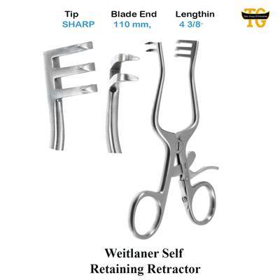 Weitlaner Retractor, surgical instruments, TGI's own catalog photograph