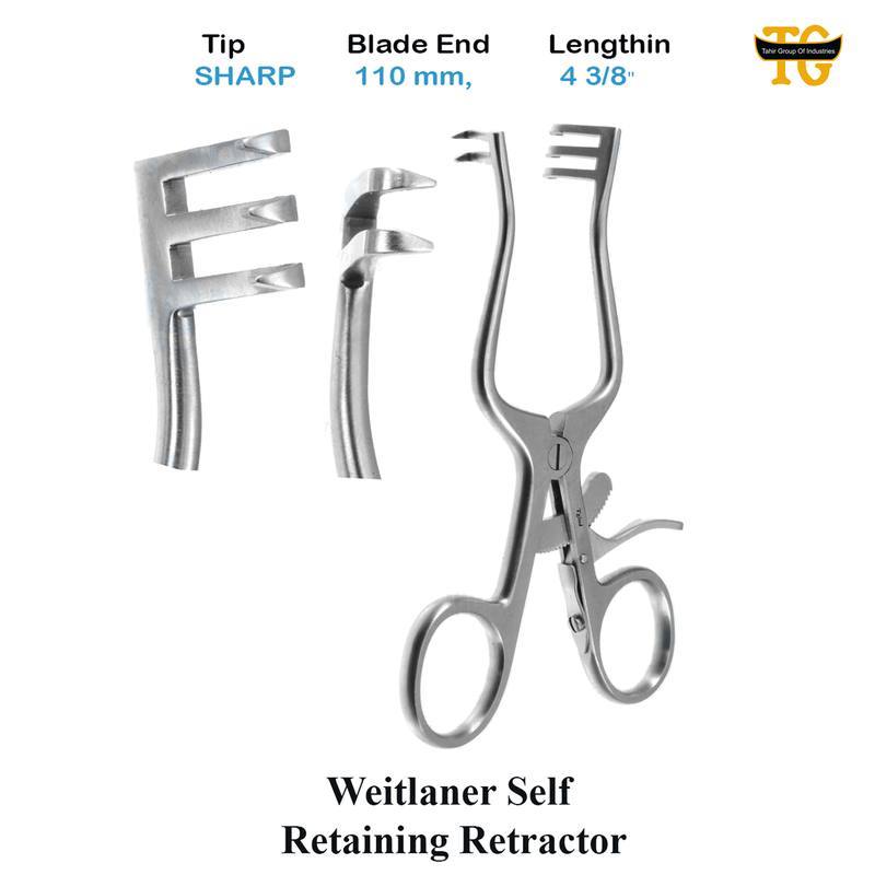Weitlaner Retractor, surgical instruments, TGI's own catalog photograph