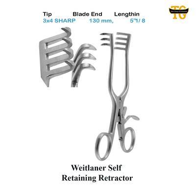 Weitlaner Retractor, surgical instruments, TGI's own catalog photograph