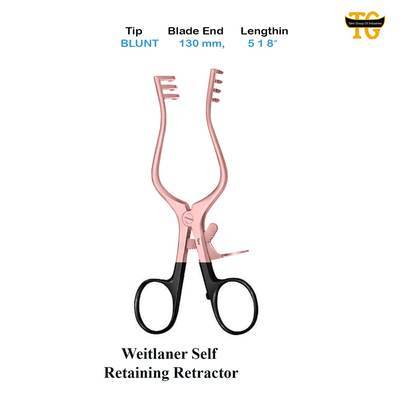 Weitlaner Retractor, surgical instruments, TGI's own catalog photograph