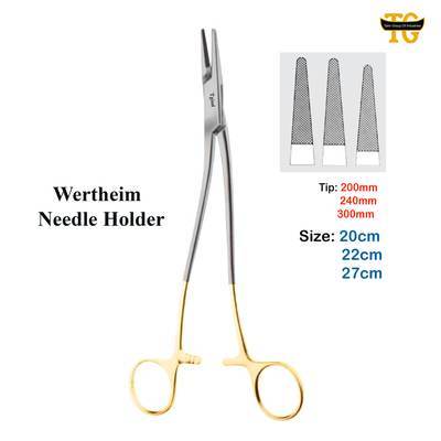 Wertheim Needle Holder, surgical instruments, TGI's own catalog photograph