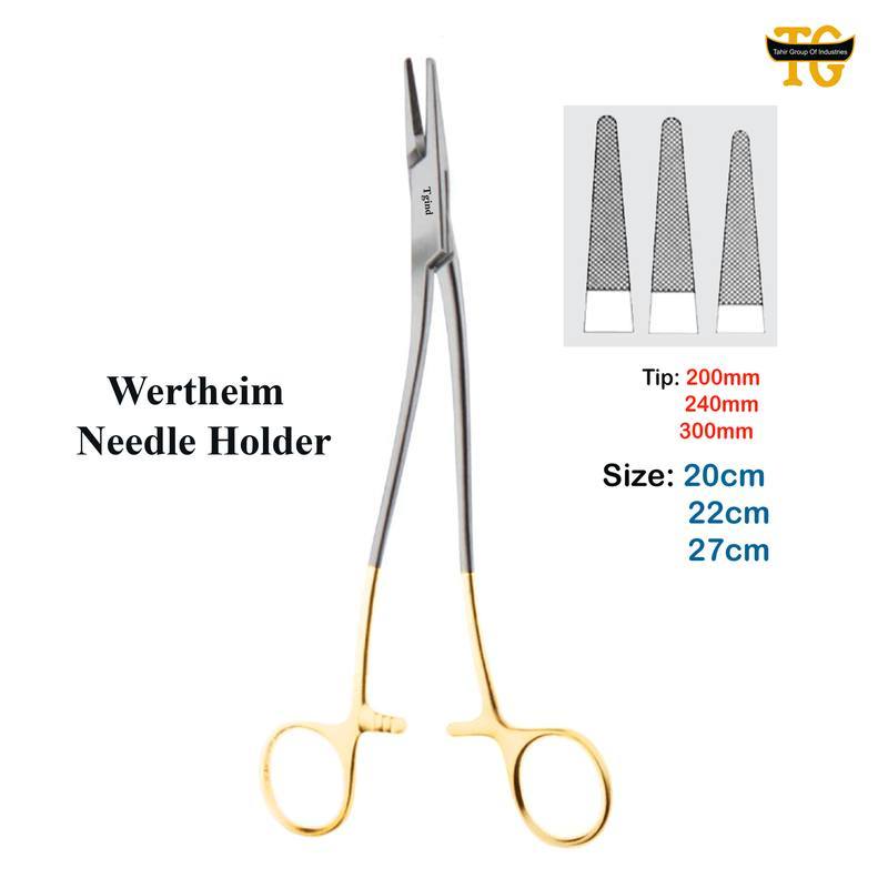 Wertheim Needle Holder, surgical instruments, TGI's own catalog photograph