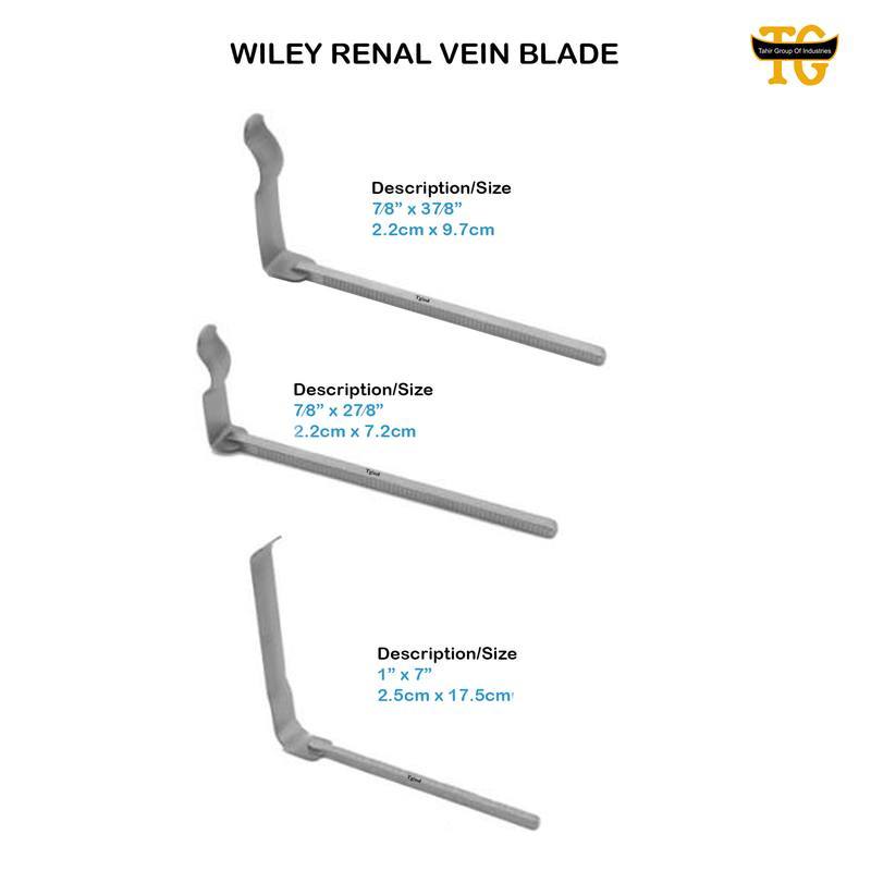 WILEY RENAL VEIN BLADE, surgical instruments, TGI's own catalog photograph