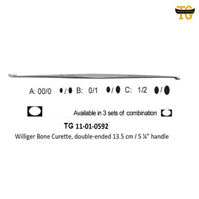 Williger Bone Curette, orthopedic instruments, TGI's own catalog photograph